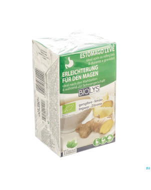Biolys gingembre - citron    tea-bags 20