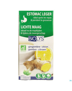 Biolys gingembre - citron    tea-bags 20