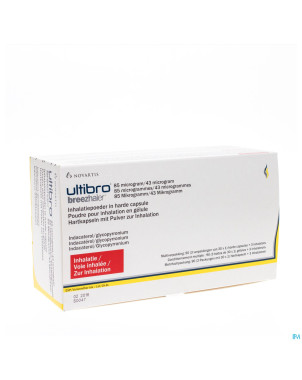 Ultibro breezhaler  85mcg/43mcg pulv inhal caps 90