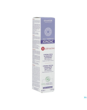 Jonzac sublimactive cr riche jeunesse   tbe p.40ml