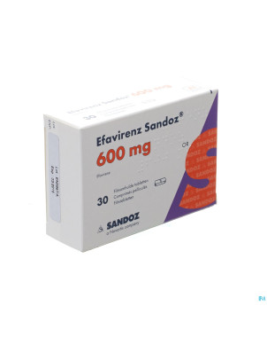 Efavirenz sandoz 600 mg comp pell  30 x 600 mg