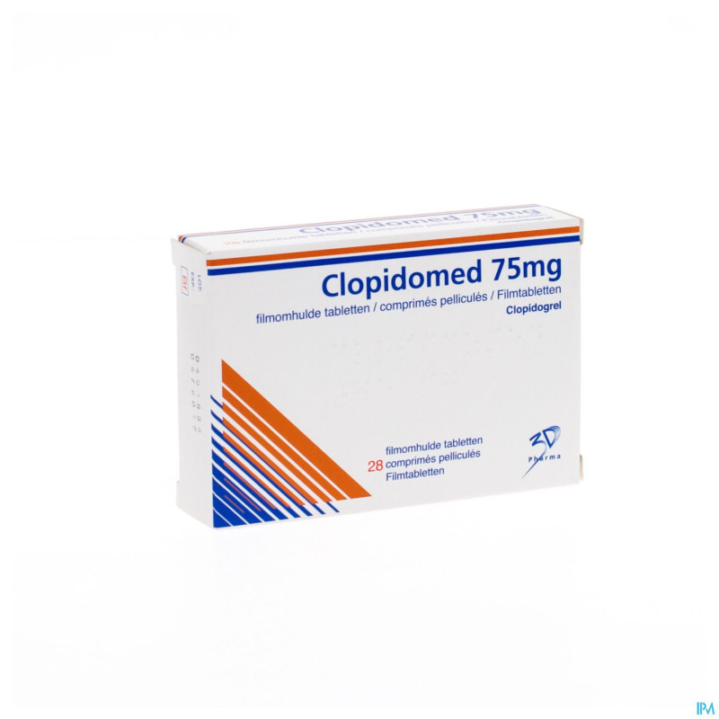 Clopidomed 3 ddd 75 mg comp pell bl 28 x 75 mg