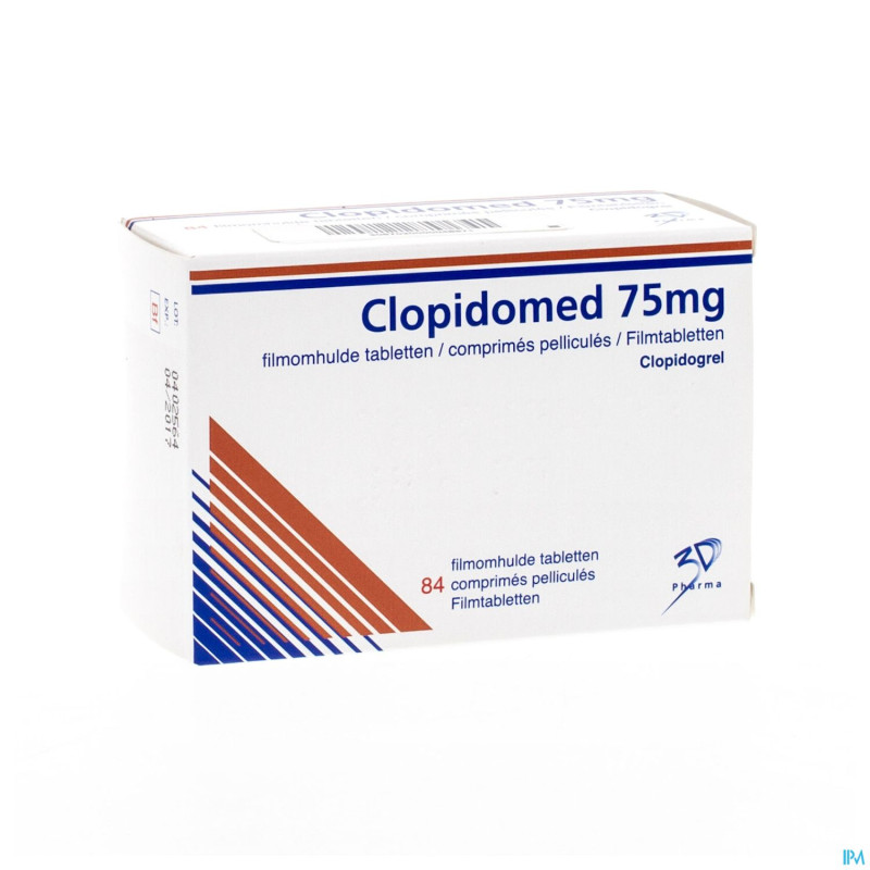 Clopidomed 3 ddd 75 mg comp pell bl 84 x 75 mg