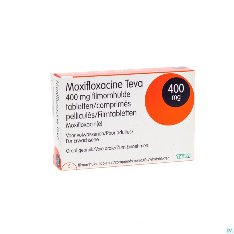 Moxifloxacine teva 400 mg comp pell  5
