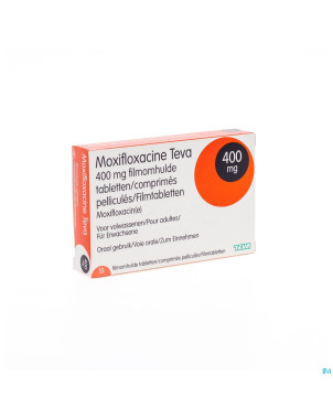 Moxifloxacine teva 400 mg comp pell 10