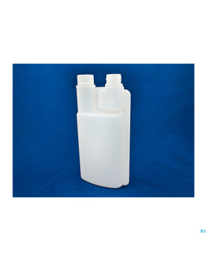 Flacon doseur double cou  250ml+caps inviolable 10