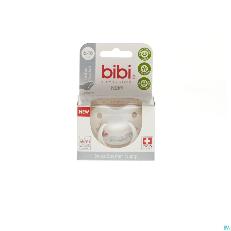 Bibi sucette maman argent ng  6-16m