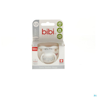 Bibi sucette papa argent cerise ng  6-16m