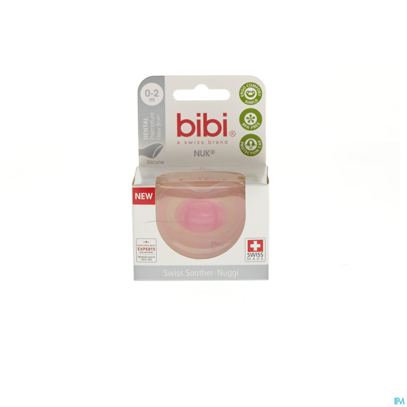 Bibi sucette nouveau ne + prem.rose  0- 2m