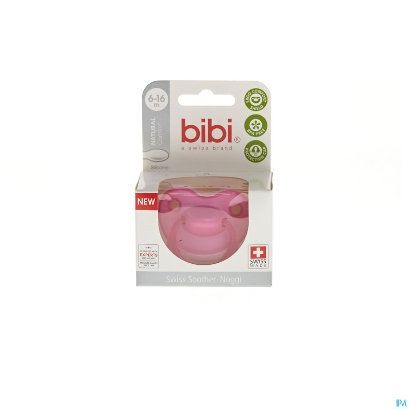 Bibi sucette couleur rose cerise ng  6-16m