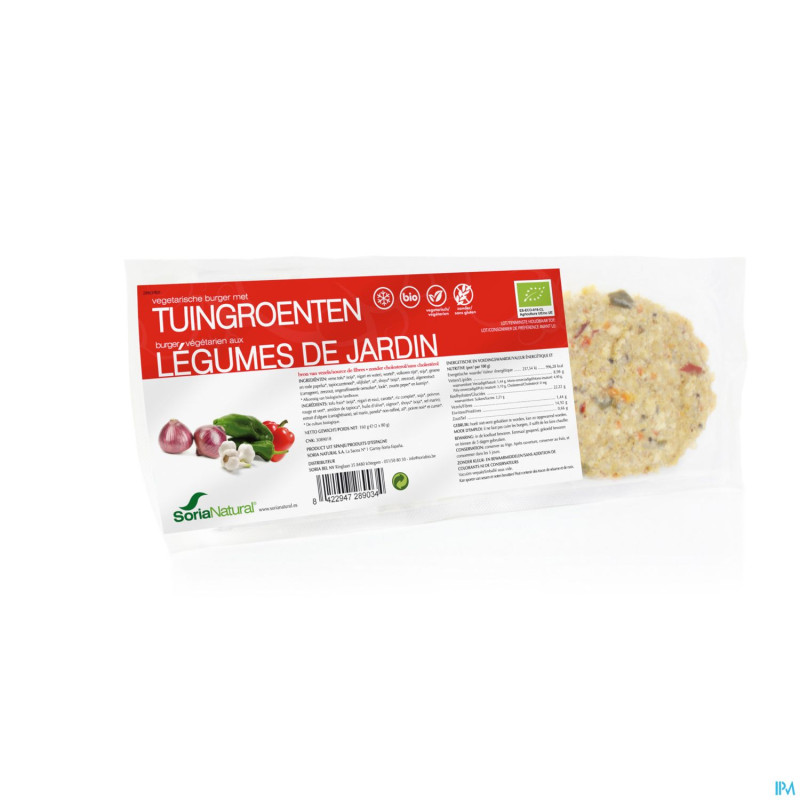Soria burger legume jardin vegetarien    2x 80g
