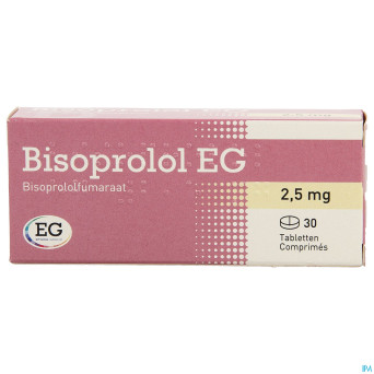Bisoprolol eg comp 30x2,5mg