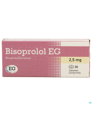 Bisoprolol eg comp 30x2,5mg