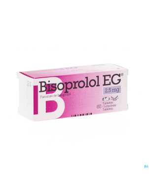 Bisoprolol eg comp 60 x 2,5 mg