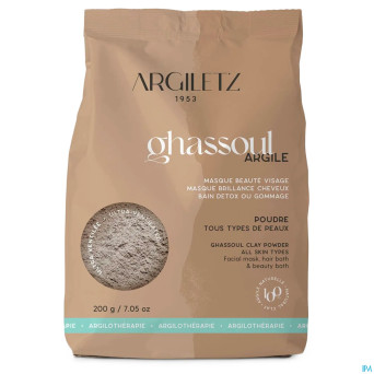 Argiletz argile ghassoul ultra ventillee  pdr 200g