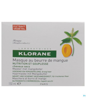 Klorane capil. masque mangue    pot 150ml