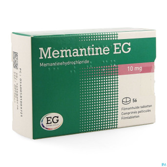 Memantine 10 mg eg comp pell 56 x 10mg