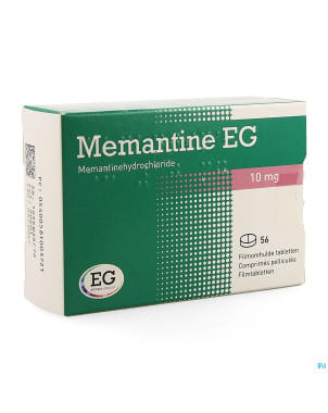 Memantine 10 mg eg comp pell 56 x 10mg