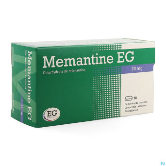 Memantine 20 mg eg comp pell 98 x 20mg