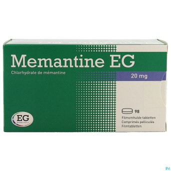 Memantine 20 mg eg comp pell 98 x 20mg