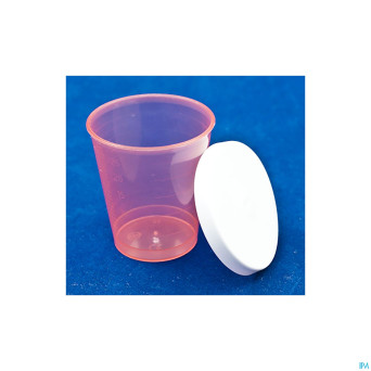 Mesurette graduee rouge+couvercle  25ml 100 pontos