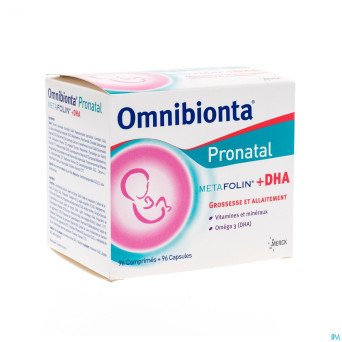 Omnibionta pronatal metafolin+dha tabl 96+caps 96