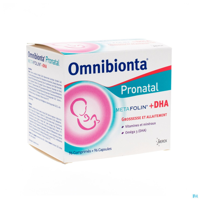 Omnibionta pronatal metafolin+dha tabl 96+caps 96