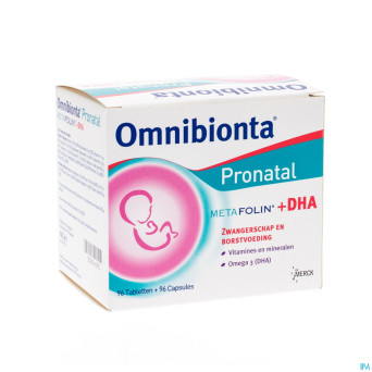Omnibionta pronatal metafolin+dha tabl 96+caps 96