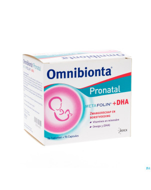 Omnibionta pronatal metafolin+dha tabl 96+caps 96