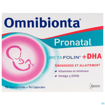 Omnibionta pronatal metafolin+dha tabl 96+caps 96
