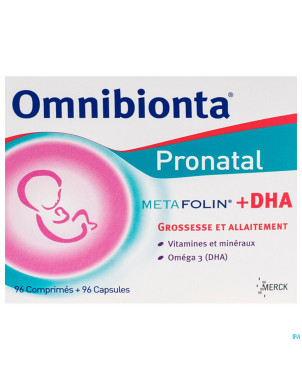 Omnibionta pronatal metafolin+dha tabl 96+caps 96