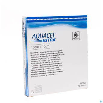 Aquacel extra pans hydrofiber+renf.fibr.10x10cm  3