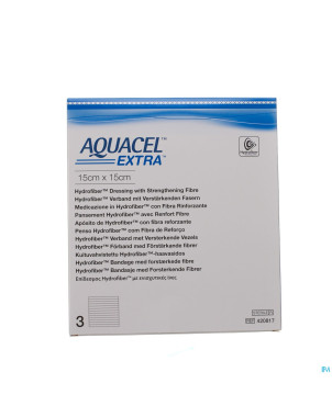 Aquacel extra pans hydrofiber+renf.fibr.15x15cm  3
