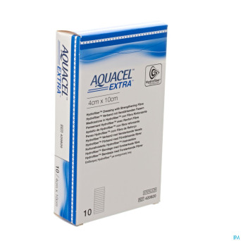 Aquacel extra pans hydrofiber+renf.fibr. 4x10cm 10