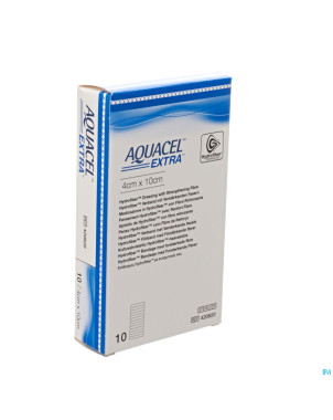 Aquacel extra pans hydrofiber+renf.fibr. 4x10cm 10