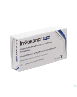 Invokana 100 mg tabl pell 30 x 100 mg
