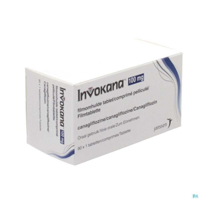 Invokana 100 mg tabl pell 90 x 100 mg