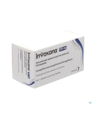 Invokana 100 mg tabl pell 90 x 100 mg