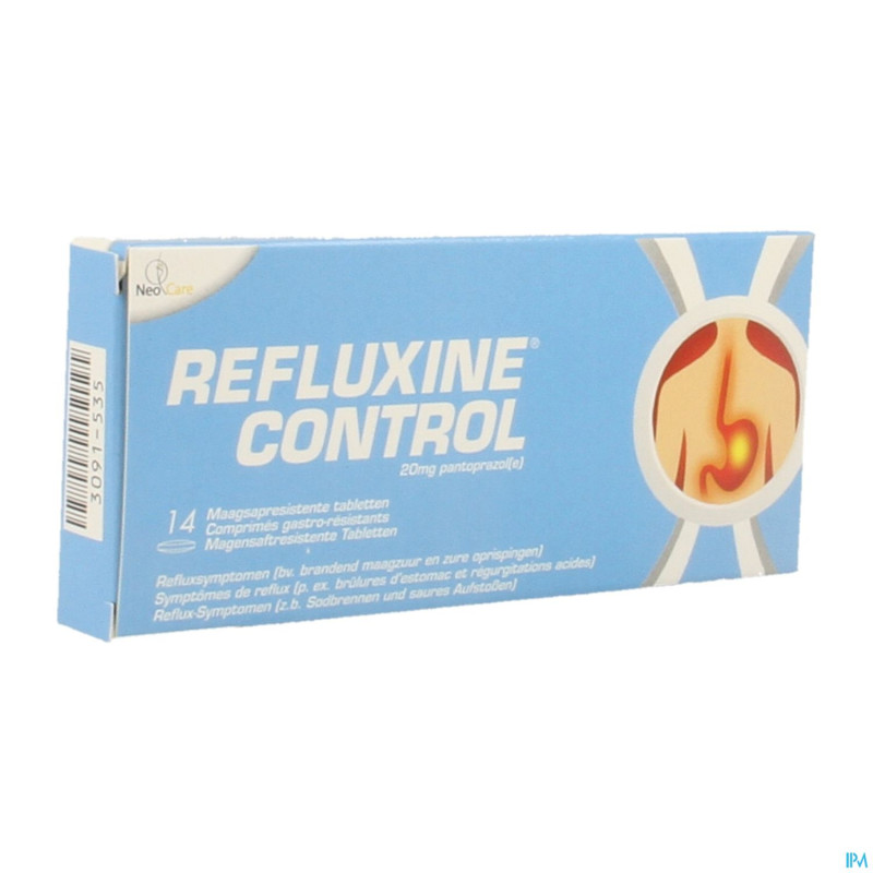 Refluxine control 20mg gastro resist comp 14x20mg