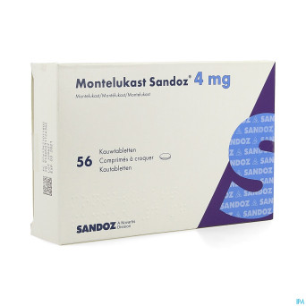 Montelukast sandoz comp a croquer 56 x 4 mg