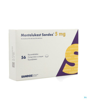 Montelukast sandoz comp a croquer 56 x 5 mg