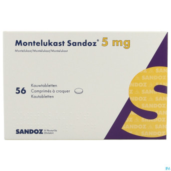 Montelukast sandoz comp a croquer 56 x 5 mg