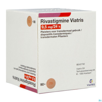Rivastigmine viatris 9,5mg/24 emplatre transd 90