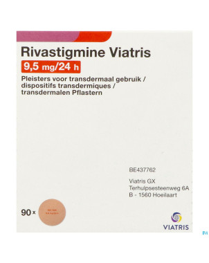 Rivastigmine viatris 9,5mg/24 emplatre transd 90