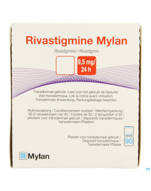 Rivastigmine viatris 9,5mg/24 emplatre transd 90