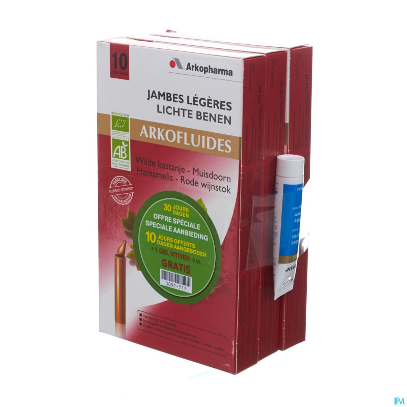 Arkofluide circulation unicadoses 30 promo