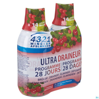 4321 ultra draineur acerola-cranberry 2x280ml