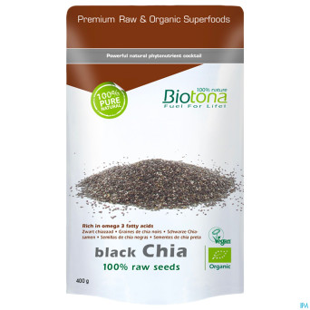 Biotona black chia raw seed    400g