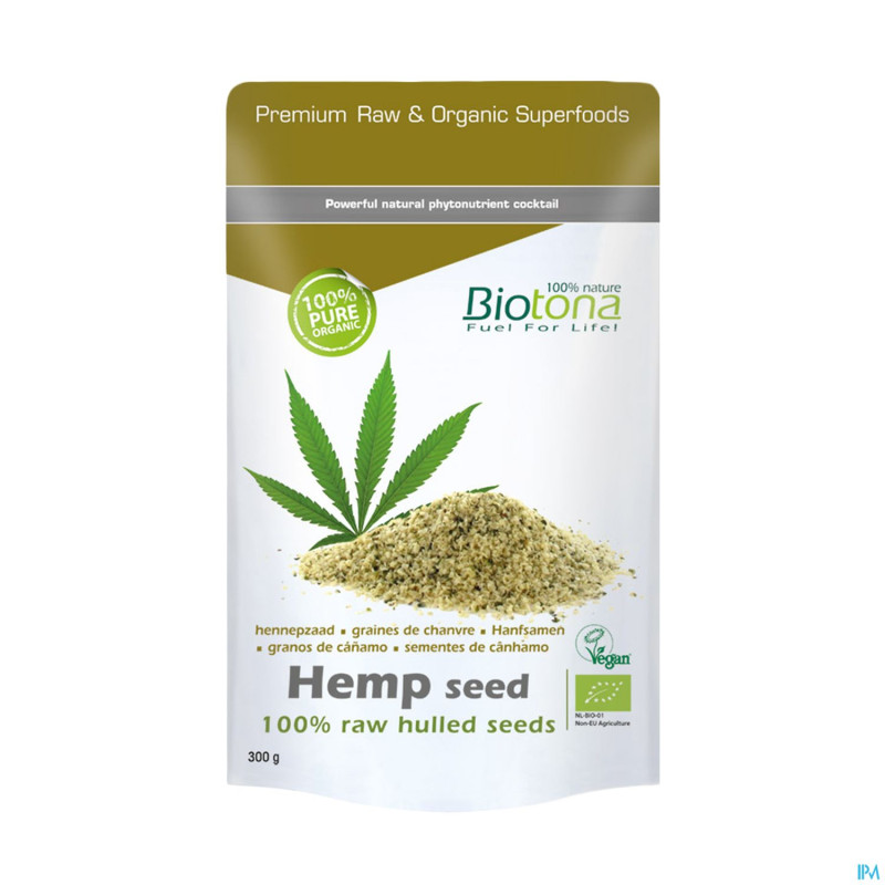 Biotona hemp raw hulled seed 300g