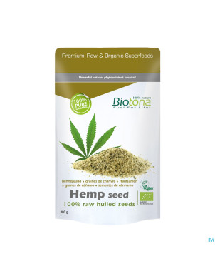 Biotona hemp raw hulled seed 300g